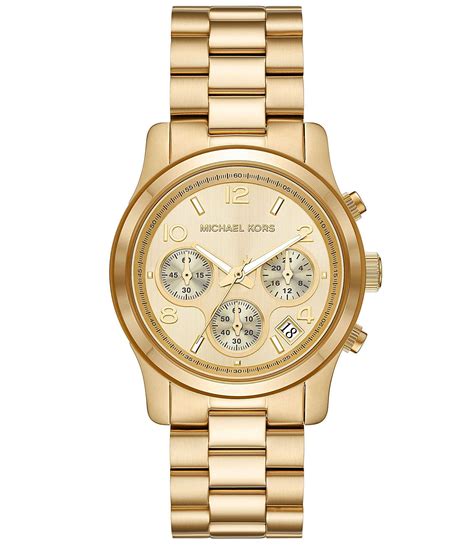 michael kors 3 tone womens watch|Michael Kors runway chronograph.